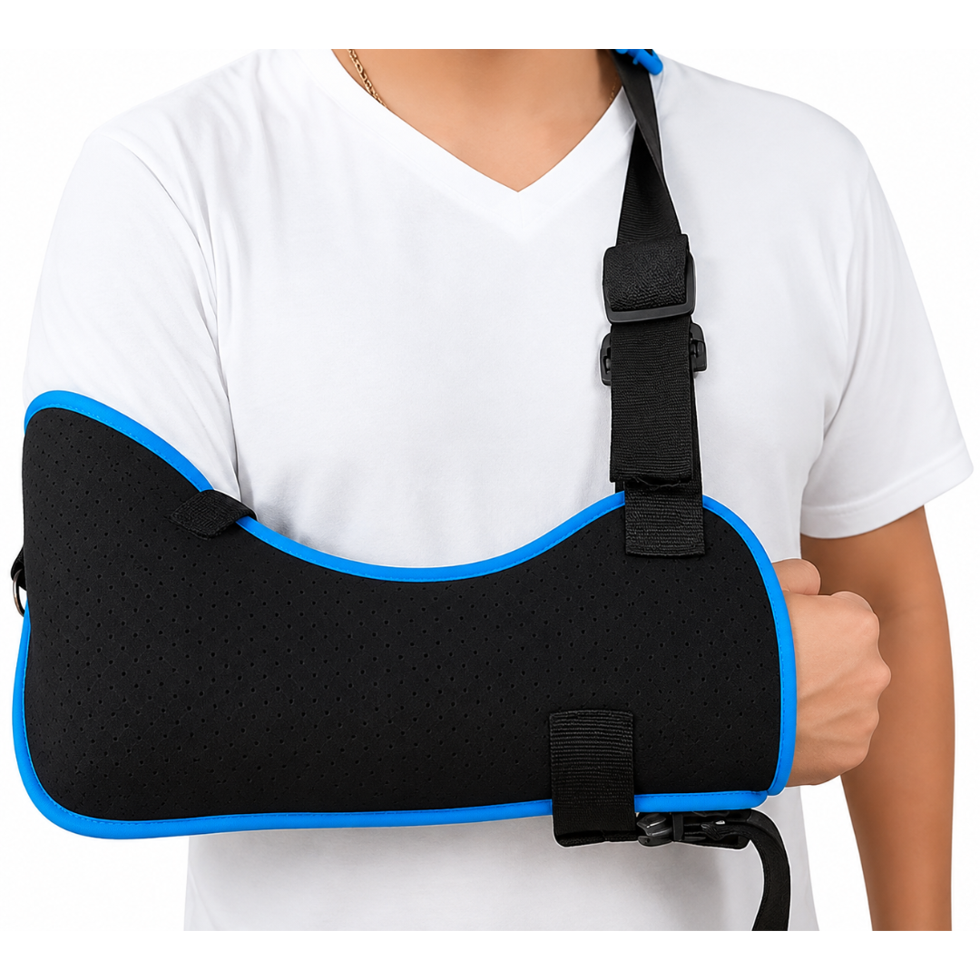 Cabestrillo Ortopédico Universal para Adulto – Inmovilizador de Brazo y Hombro para Fractura, Luxación o Lesión, Ajustable y Cómodo EQMED