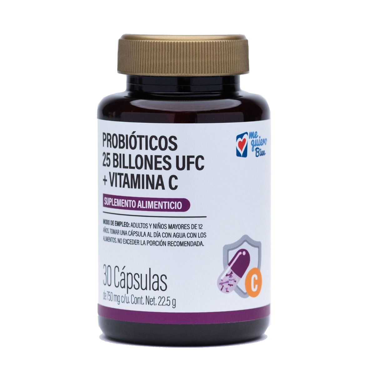 Probioticos 25 Billones + Vit C 30 Cápsulas Me Quiero Bien