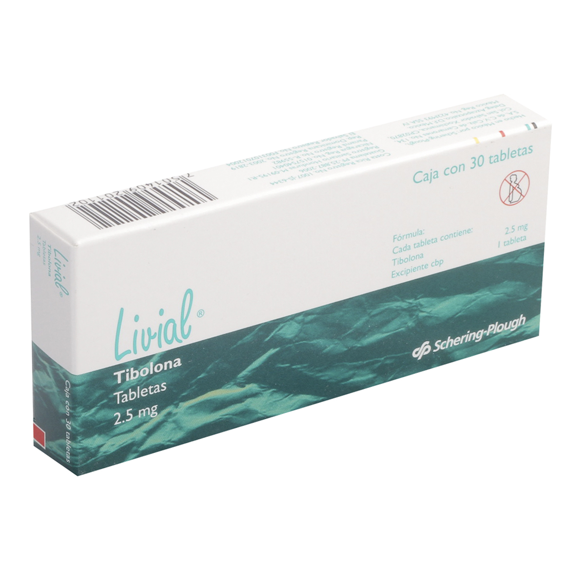 Livial 2.5 mg oral 30 tabletas
